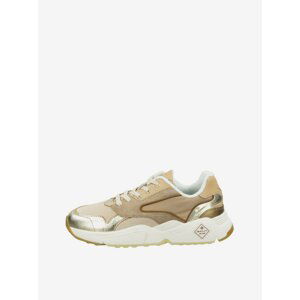 Women's Leather Sneakers in Gold GANT Nicewill - Women