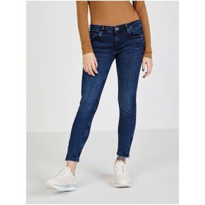 Dark Blue Skinny Fit Jeans Jeans Lola Zipper - Women