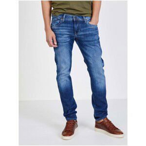 Blue Men's Straight Fit Jeans Jeans Hatch - Men