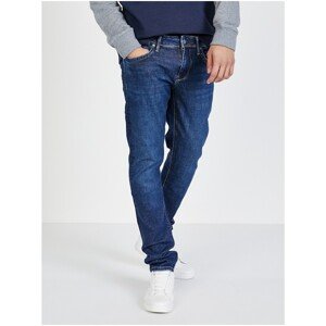 Blue Men's Straight Fit Jeans Jeans Hatch - Men