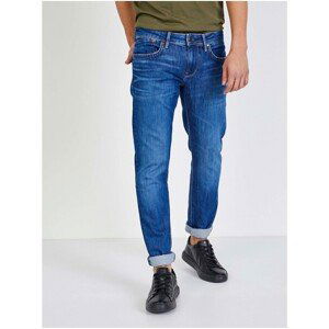 Blue Men's Straight Fit Jeans Jeans Hatch - Men