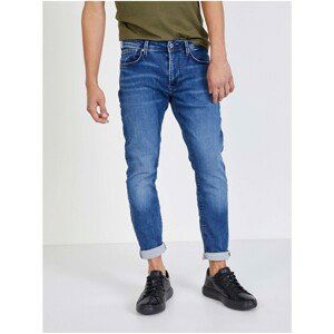 Dark Blue Men's Straight Fit Jeans Jeans Stanley Jeans - Mens