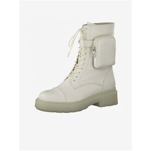 Cream Ankle Boots Tamaris - Women