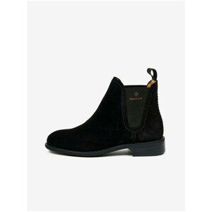 Black Women Suede Ankle Boots GANT Ainsley - Women