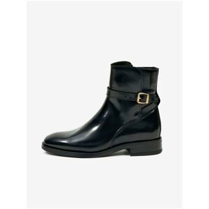 Black Women Leather Ankle Boots GANT Fayy - Women