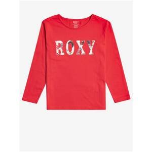 Red Girls' T-Shirt with Roxy Print - Unisex