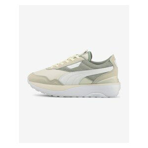 Gray-white women's sneakers on the platform Puma - Women