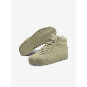 Puma Carina Women's Beige Ankle Sneakers - Women