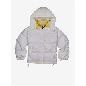 Creamy Women's Quilted Winter Hooded Jacket Converse Waist Length D - Women