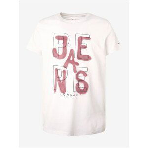 White Men's T-Shirt with Print Pepe Jeans Reidar - Men's
