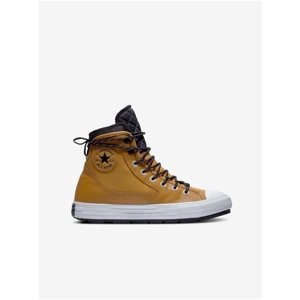 Black-mustard Unisex Ankle Leather Sneakers Converse Chuck T - Unisex
