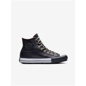 Black Unisex Ankle Leather Sneakers Converse Chuck Taylor All S - Unisex