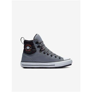Black-Grey Unisex Ankle Leather Sneakers Converse Chuck Taylor - Unisex