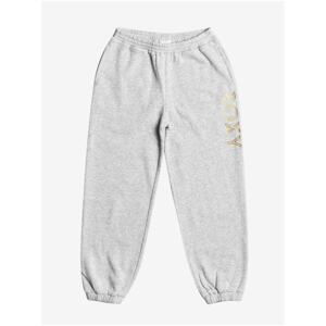 Light Grey Girls' Sweatpants with Roxy A Sky Full Of Stars Print - Unisex