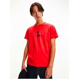 Red Men's T-Shirt Calvin Klein - Men