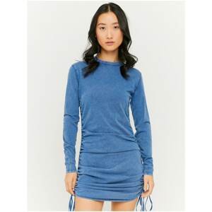 TALLY WEiJL Blue Sheath Minidress with Flaps on the Sides - Women