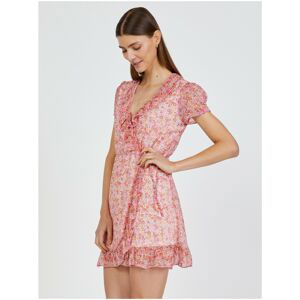 Light Pink Floral Wrap Dress TALLY WEiJL - Women