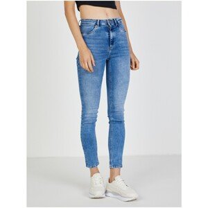 Blue Women's Shortened Skinny Fit Jeans TALLY WEiJL - Women