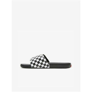 White and black patterned slippers VANS - Men