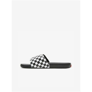 White and black patterned slippers VANS - Men