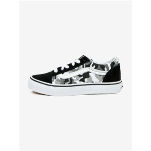 Vans Grey-Black Boys Patterned Sneakers with Details in Suede V - Unisex