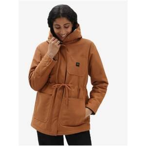 Brown Women's Jacket with Artificial Fur VANS - Women