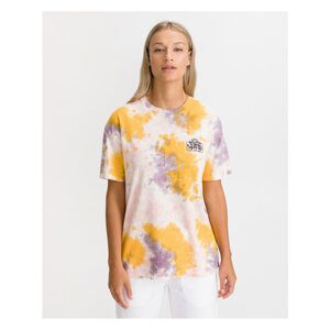 Yellow-pink Women's Batik T-Shirt VANS Mascy - Women