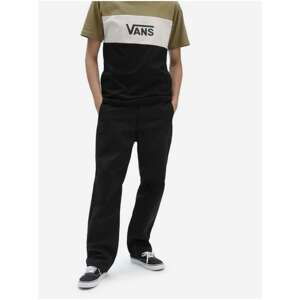 Black Men's Straight Fit Pants Vans - Men's