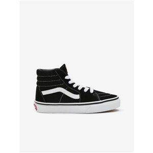 White-Black Boy Suede Ankle Boots VANS SK8-Hi - unisex