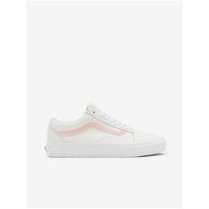 Pink-White Women Leather Shoes VANS Old Skool - Women