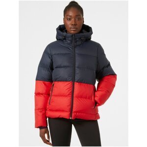 Women's blue-red winter quilted jacket HELLY HANSEN - Women