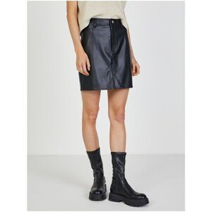 Black Women's Short Leatherette Skirt TALLY WEiJL - Women