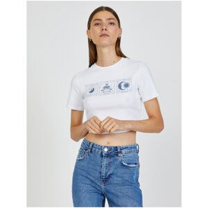 White crop top with print TALLY WEiJL - Women