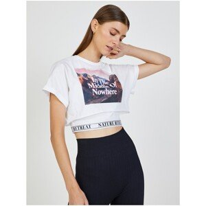 White crop top with print TALLY WEiJL - Women