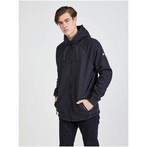 Black Men's Hoodie Quiksilver Kurow Zipper - Men's