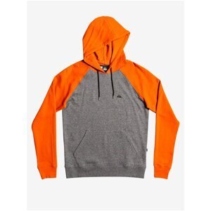 Orange-Grey Men's Hoodie Quiksilver Essentials - Men