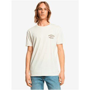 White Men's Patterned T-Shirt Quiksilver Wild Cards - Men