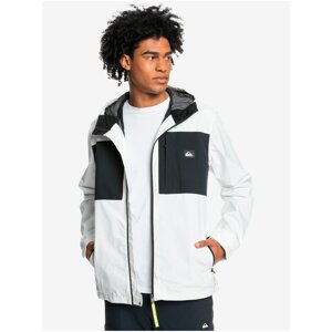 Black-and-White Men's Lightweight Hooded Jacket Quiksilver Lizard Head - Men's