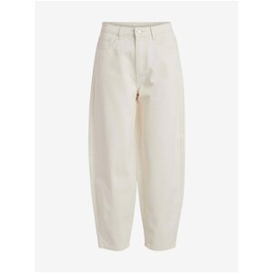 Cream shortened mom jeans VILA Vimommie - Women