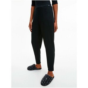 Calvin Klein Ease Black Ribbed Sweatpants - Women