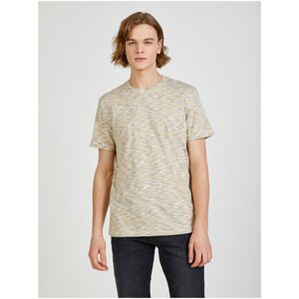 Men's Beige Brindle T-Shirt Tom Tailor - Men's