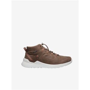 Brown Men's Leather Waterproof Sneakers Keen Highland Chukka - Mens