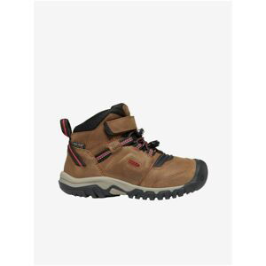 Keen RIDGE FLEX MID WP CHILDREN bison/red carpet