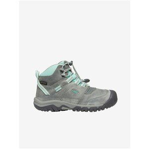 Keen RIDGE FLEX MID WP YOUTH grey/blue tint