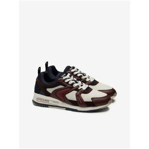 White-Burgundy Men's Sneakers with Suede Details Scotch & Soda V - Men's