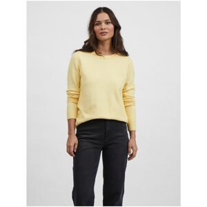 Yellow sweater VILA Ril - Women