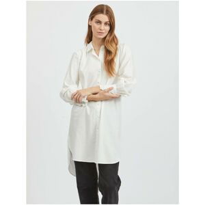 White long shirt VILA Vitania - Women