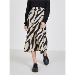 Black-cream patterned skirt VILA Ola - Women