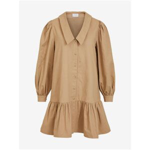 Light brown shirt dress VILA Eve - Women