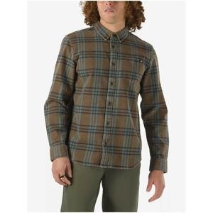 Brown Men's Plaid Flannel Shirt VANS Morris - Men